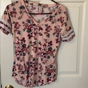 Pink floral top